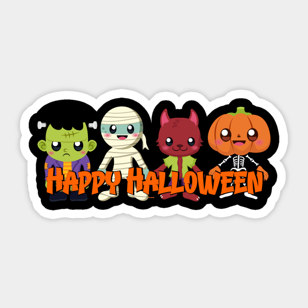 Happy Halloween Sticker by Dallen Fox